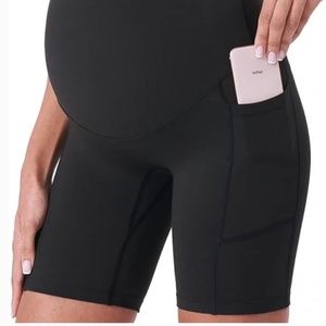 Over-the-belly Maternity bike shorts